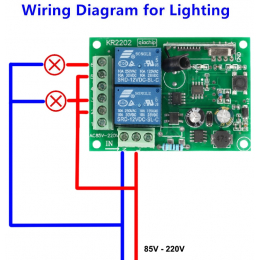 Релейный модуль 433Mhz 2 кан. 220V